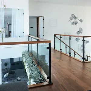 Fabriek Prijs Sterke Rvs Baluster Gehard Glas Balkon Reling/Hoge Kwaliteit Balustrades Leuningen Voor Trappen