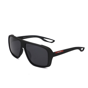 Lunettes de soleil polarisées rectangulaires à monture complète UV400 anti-éblouissement pour sports de plein air unisexe P1888 - Product Image 2