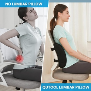 Orthopedic Designed Back Rest Office Chair Lumbar Support <b>Cushion</b> Relieve Back Pain Ergonomic <b>Memory</b> <b>Foam</b> Lumbar <b>Cushion</b> - Product Image 4