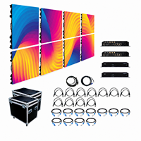 Ensemble de panneaux LED modulaires amovibles P3.91 à installation facile et haute luminosité, empilables en arc, pour affichage LED de concert en extérieur