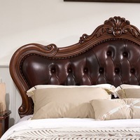 Juego de Dormitorio BAOBEI Clásico de Lujo de Mediados de Siglo, en Madera de Caoba Sólida, Cama King Size Ajustable con Opciones Personalizables