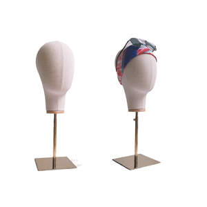 Tête de Mannequin en Tissu, Modèle pour Chapeau, Casquette, Écharpe, Bijoux, Toupet, <span class=keywords><strong>Perruque</strong></span>, Santé et Beauté, Présentoir Doré - Product Image 4