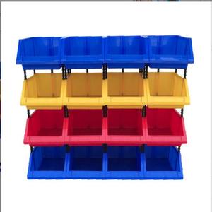 High quality stackable plastic shelf bins hardware organizer bin