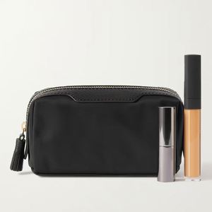 Petites trousses de toilette en toile pour hommes, organiseur de voyage en nylon imperméable, ensemble de trousses de toilette - Product Image 1