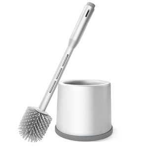 Ensemble brosse et support WC à prix d'usine, brosse WC en TPR avec distributeur de savon - Product Image 1