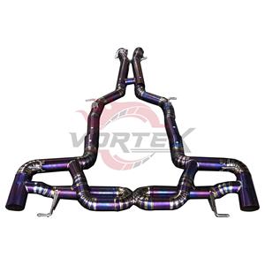 ท่อไอเสีย Vortex High Performance สำหรับ AMG SLS R197 ไทเทเนียม เสียงแข่งสีม่วงสุดหรู - Product Image 1