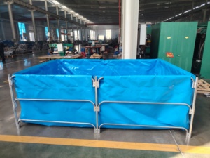 Bâche PVC <span class=keywords><strong>Ronde</strong></span> Grande Taille pour Étang à Poissons, Étanche, pour Aquaculture Biofloc Tilapia RAS, Style Tissé, Revêtement PVC à Motif - Product Image 3