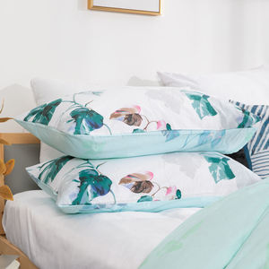 Bán Buôn Sang Trọng Có Thể Đảo Ngược Màu Xanh Lá Cây Lá Mô Hình Thiết Kế Ai Cập Bông Duvet Cover Bộ Đồ Giường Bộ - Product Image 4
