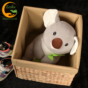 Cestas de almacenamiento de jacinto de agua de plástico plegables 12x12 ecológicas de alta calidad estándar para organizar ropa Ecoka - Product Image 1