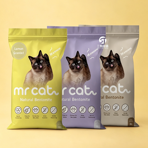 Heavy Duty <b>Cat</b> <b>Litter</b> Packaging Bag Thickened Nylon Aluminum Foil Material Moisture Proof Flat Bottom Pouch5L 6L 8L 10L 12L - Product Image 3