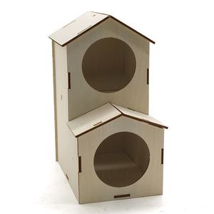 Wooden Bird House <b>Diy</b> <b>Kit</b> 112x165x220mm For Kids Steam Education Project Toys - Product Image 4