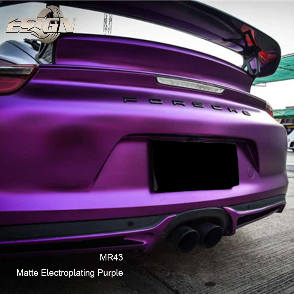 สีม่วงโครเมียมด้าน