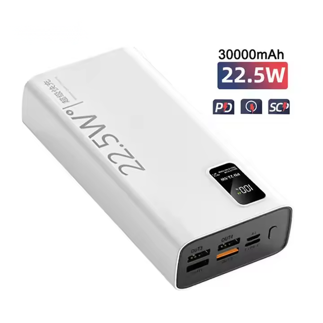 Power Bank 30000Mah Fast Charging Lithium Ion Battery Mobile Power Bank 30000Mah for Iphone Samsung