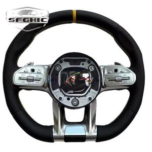 Le <span class=keywords><strong>volant</strong></span> en cuir de libellule classique convient à Mercedess Benzs <span class=keywords><strong>AMG</strong></span> GT 63 S W205 W166 W177 <span class=keywords><strong>W204</strong></span> W217 W222 <span class=keywords><strong>C63</strong></span> E63 S63 - Product Image 5