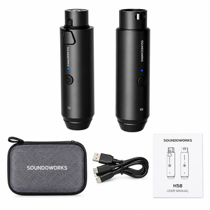 Émetteur-récepteur de microphone sans fil, transmission de microphone filaire vers sans fil pour la scène et les performances - Product Image 1