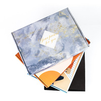 Boîte d'emballage de coffret de soins de la peau en carton écologique avec logo personnalisé emballage de courrier ondulé toutes les couleurs boîtes d'impression complètes