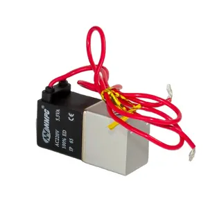 Npt Normaal Gesloten Direct Werkende Lucht 2v025-08 1/4 1/8 Inch Mini 12V 24 Dc Pneumatische Mini 2-weg Magneetventiel