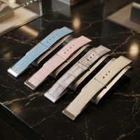 Bracelet de montre en cuir de vachette grain crocodile personnalisé pour Whoop Band – Vente en gros