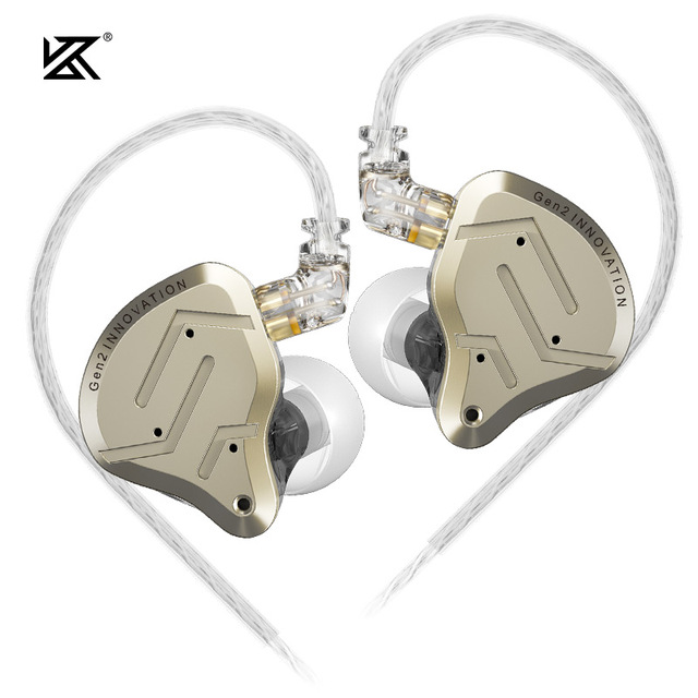 KZ ZSN PRO 2 GENERATION 1DD+1BA Hybrid Earphones HiFi Bass 1 Super-linear Earbuds in Ear Monitor Earphones Wired
