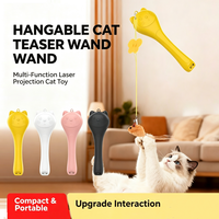 Jouet laser pour chat 4-en-1 rechargeable par USB, jouet interactif pour chat avec détecteur UV pour la détection d'urine de chat et de mycose, lampe torche LED