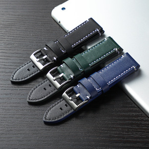 Cinturino di Ricambio Lionorm in Pelle per Orologi da Uomo, Stile Rally Racing, in Vera Pelle a Grana Piena, Spesso, 20 22 24mm - Product Image 6