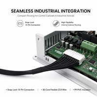 Konektor Molex 5557 14 Pin 2x7 Jalur 30 Inti Kabel Industri CCA dengan Isolasi PP dan Selubung PVC untuk Robotik Pabrik