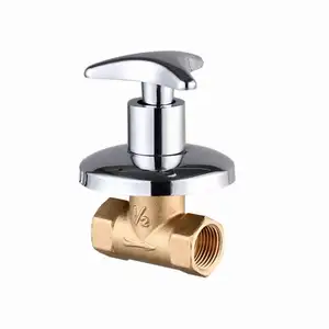 Factory Price Sanitary Product Bathroom Accessories Classic Economic Brass Concealed Stop Valve