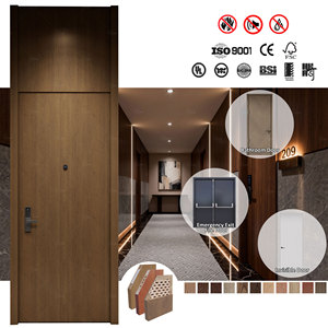<span class=keywords><strong>Porta</strong></span> Tagliafuoco in Legno di Noce per Hotel e Appartamenti Moderni Europei, Certificata EN BS CE, <span class=keywords><strong>Porta</strong></span> Interna Ignifuga Commerciale - Product Image 5