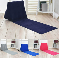 Coussin triangulaire tissé gonflable inclinable ergonomique moderne portable pour une utilisation intérieure et extérieure
