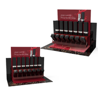 Présentoir de table en acrylique personnalisable pour comptoir de cosmétiques de rouge à lèvres pour centres commerciaux et magasins de cosmétiques