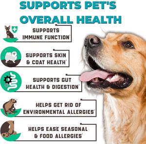 סיטונאי חיות מחמד Aller אנטי אלרגיה תוספי אנטי פיקנטי Paws אלרגיה חיסונית תוסף עבור כלבים - Product Image 3