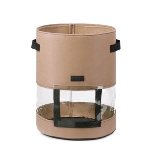 Sacs de culture aérés avec rabat transparent 5/ 7/10 /20/ gallon pour pommes de terre fraises prix d'usine - Product Image 2