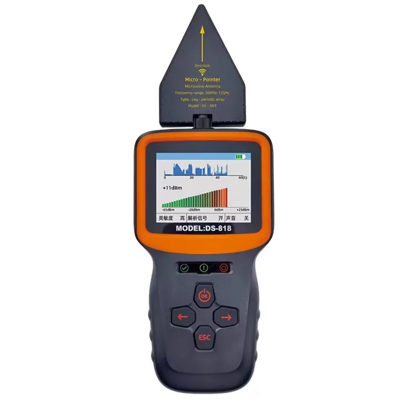 Portátil handheld Signal Detection Analyzer Radio Wave GPS Tracker Câmera Sem Fio GSM Celular Signal Detector Scanner