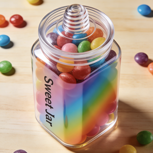 Recipiente Hermético Personalizado Impreso en 3D para 3.5g de Hierbas Culinarias Secas |   Sello de Seguridad Alimentaria |   Área de Etiqueta Personalizada en la Tapa - Product Image 6