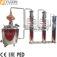 Distillateur de cuivre whisky mini équipement de distillerie colonne de reflux machine immobile