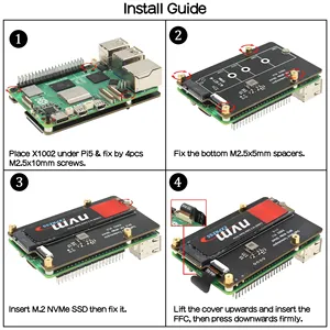 Tarjeta SSD NVMe PCIe M.2 X1002 para Raspberry <span class=keywords><strong>Pi</strong></span> 5 - Product Image 5