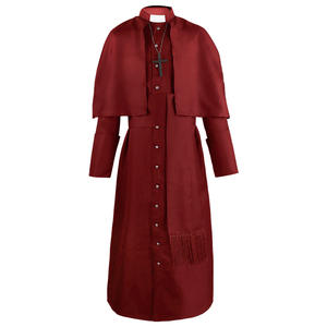 स्टॉक में मध्ययुगीन ठोस रंग गॉडफादर पुजारी कॉस्टप्ले पोशाक हेलोलीन पादरी भूमिका पोशाक पुरुषों 100% पॉलिएस्टर - Product Image 5