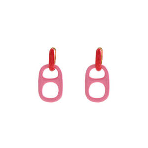 Povas Tiri Orelringojn Can Pull Tab orecchini smaltati placcati oro rame orecchini a cerchio piccoli smontabili gratuiti per le donne - Product Image 4