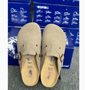 Sandalias de lujo Boken Clog personalizadas para mujer, con hebilla ajustable, de gamuza, con soporte de arco, zuecos de corcho, pantuflas premium para mujer - Product Image 6