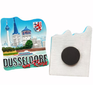 Imán de resina 3D para nevera de playa, Impresión de paisaje personalizado, Isla, recuerdos, Hawái, Maldivas, Océano, naranja - Product Image 6