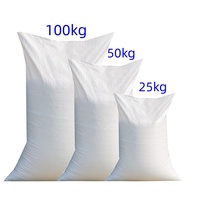 Saco de Rafia de Polipropileno Vacío de 100 kg, 50 kg, 25 kg, Bolsa Tejida de PP para Arroz, Maíz, Granos, Alimento, Fertilizante, 50 kg Personalizado para la Venta
