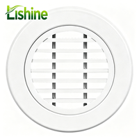 Diffuseur de plafond rond en alliage d'aluminium minimaliste – Grille de ventilation durable et haut de gamme pour intérieurs modernes