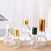 Bouteilles en verre double gourde de 30 ml en gros avec compte-gouttes, sérigraphiées, pour emballage de sérum et crème, avec carton