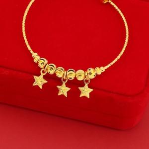 JXX Wholesale 24K Gold-Plated Brass Adjustable <b>Bangle</b> Fashion Jewelry for Adults and Children Gold <b>Bangle</b> for <b>Men</b> and Women - Product Image 5