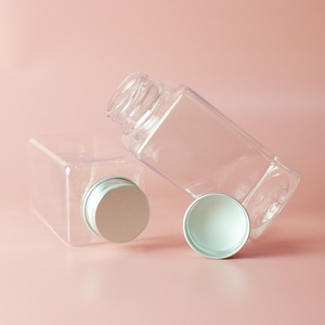 Bouteilles <span class=keywords><strong>de</strong></span> boisson <span class=keywords><strong>de</strong></span> jus <span class=keywords><strong>de</strong></span> fruits en plastique transparent PET <span class=keywords><strong>de</strong></span> haute qualité 300ml 350ml 400ml avec couvercles en aluminium pour emballage - Product Image 6