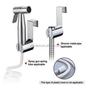 Bathroom Accessory Stainless Steel Handheld Shower Wand <b>Hook</b> Toilet Bracket Bidet Hanger Bidet Sprayer Holder - Product Image 6