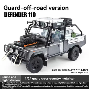 Modelo a Escala de Metal Fundido a Presión del Land-Rover Defender 90 SUV, Vehículo de Juguete Coleccionable con Acabado Realista - Product Image 3