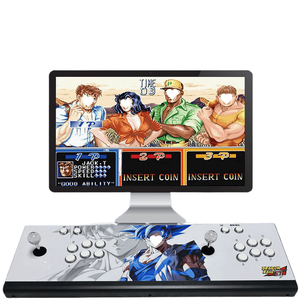 Console de Jeu Portable HD 21 Pouces Rétro avec Joystick, Machine d'Arcade de Combat, Console Portable à Monnayeur Anglaise 110-240V, Boîtier Pandora - Product Image 1