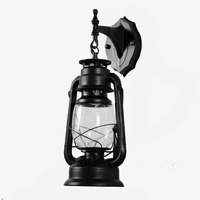 Lampe murale en fer de style chinois antique européen pour couloir de restaurant, lanterne rétro à l'ancienne avec cheval