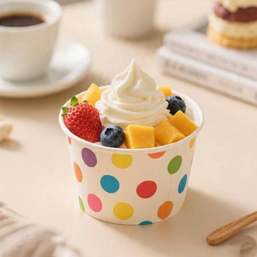 Disposable Ice Cream Paper Cup 3oz 4oz 5oz 8oz Custom Logo Printed ...